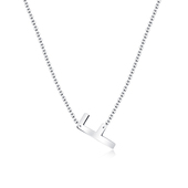 Letter F Silver Necklace SPE-5520